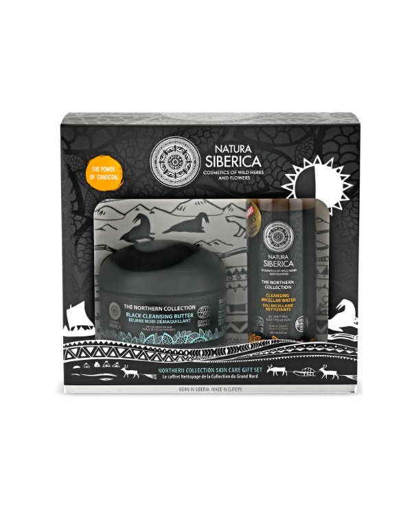 Download Northern Collection Skin Care Gift Set Northern Black Cleansing Butter Cleansing Micellar Water Natura Siberica Greece Official E Shop Of The Exclusive Distributor Of Natura Siberica Organic Shop Dr Konopka S Natura Estonica PSD Mockup Templates
