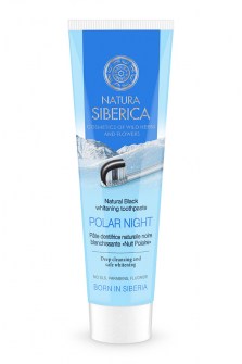 Toothpaste «Polar Night» , Φυσική Λευκαντική οδοντόκρεμα με Ενεργό Άνθρακα, για ασφαλή λεύκανση και βαθύ καθαρισμό , 100gr.