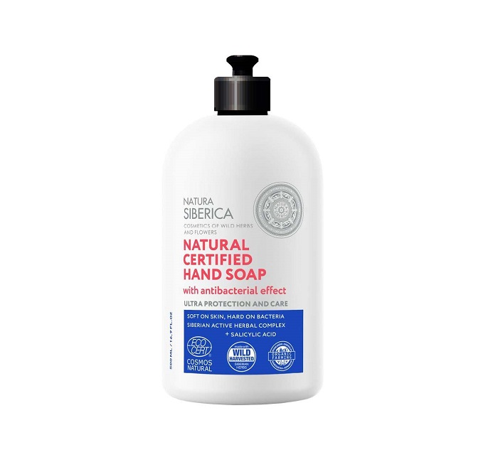 NS Φυσικό Πιστοποιημένο κρεμοσάπουνο για τα χέρια με αντιβακτηριακή δράση, Υπερ Προστασία και Φροντίδα, 500 ml