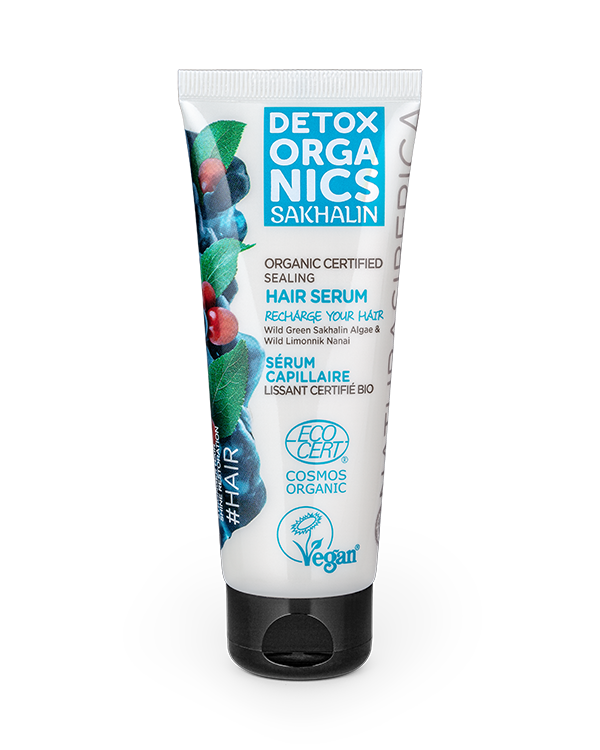 DETOX ORGANICS Sakhalin ενυδατικός ορός τριχωτού, 75 ml