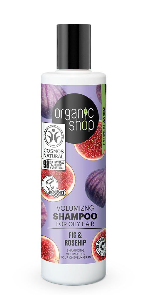 OS Σαμπουάν για Όγκο για Λιπαρά Μαλλιά, Σύκο & Τριαντάφυλλο, 280 ml