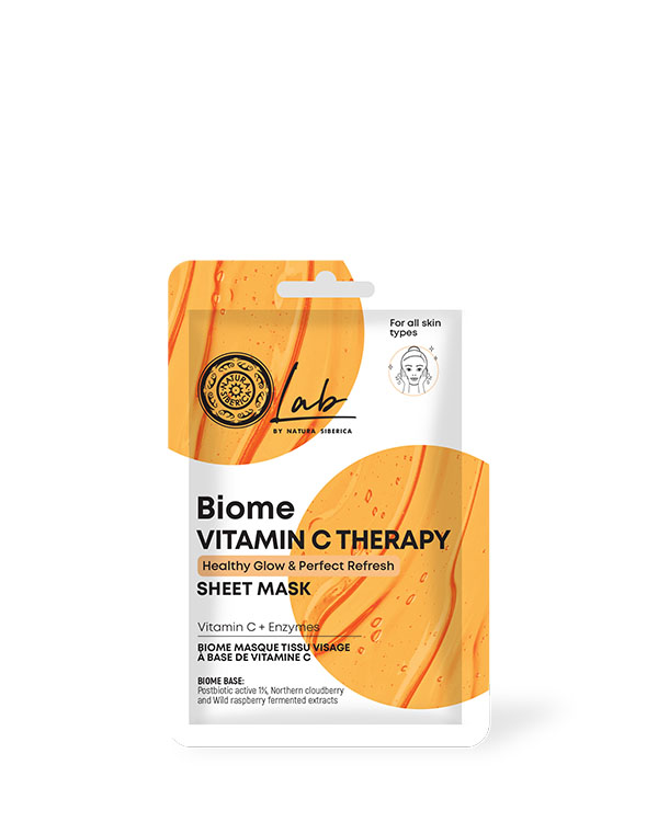 Biome Sheet Mask με Βιταμίνη C, 1 pc