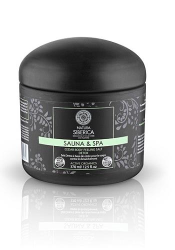 SAUNA & SPA Cedar Body Peeling Salt , Body Peeling Αποτοξίνωση , 370 ml.