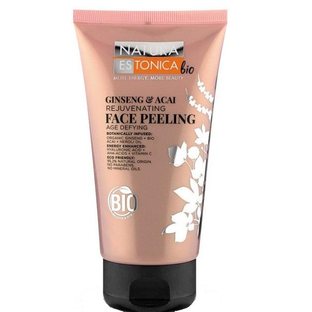 Natura Estonica Απολεπιστικό προσώπου Ginseng & Acai , για ξηρές και ώριμες επιδερμίδες , 150ml.
