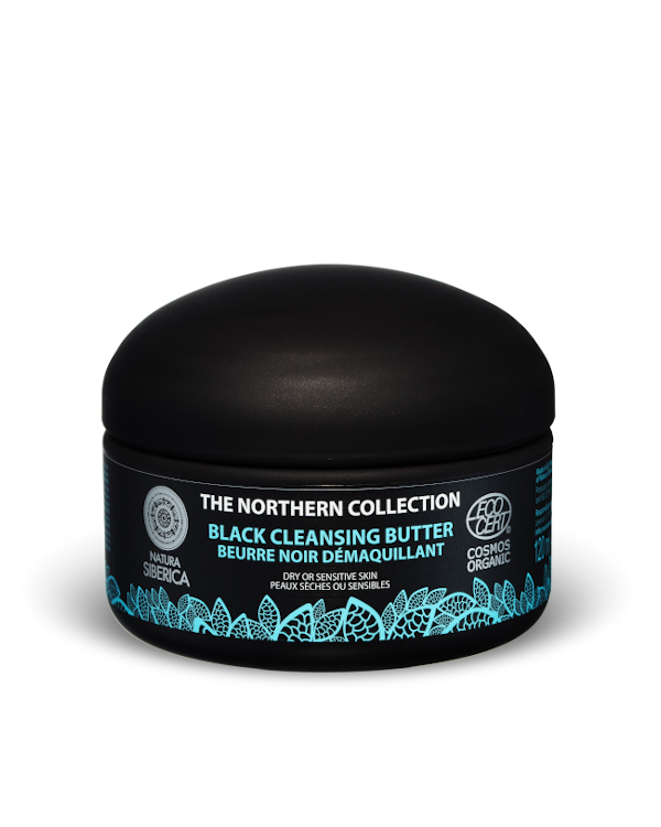 Northern Collection Black Cleansing Butter , Μαύρο βούτυρο καθαρισμού , για καθημερινή φροντίδα & αφαίρεση μακιγιάζ , κατάλληλο για ξηρές ή ευαίσθητες επιδερμίδες , για όλες τις ηλικίες , 120ml.